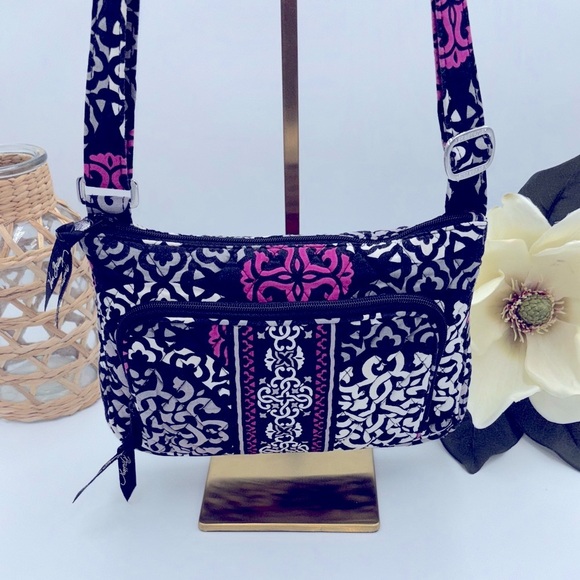 Vera Bradley Crossbody Havana adjustable Canterbury magenta mini hipster bag - Picture 6 of 8